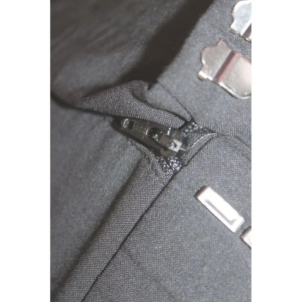 Theory Unisex Ankle Dress Pants Black Virgin Wool Size 8